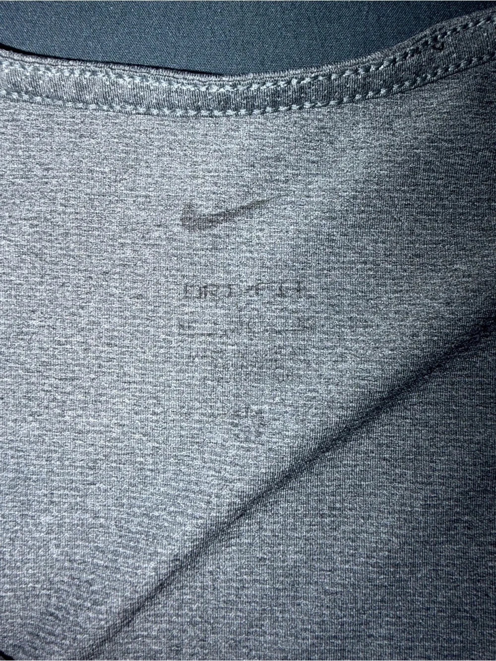 Nike Men’s Light Gray Athletic Tank Top with Black Swoosh